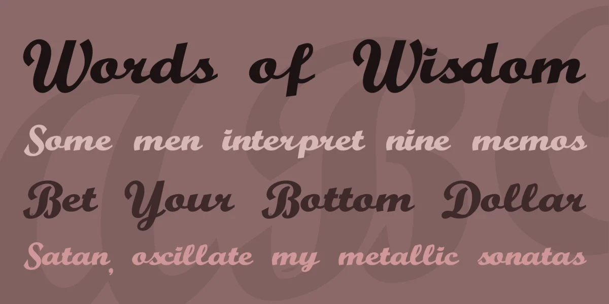 Buffalo Nickel Font preview 2