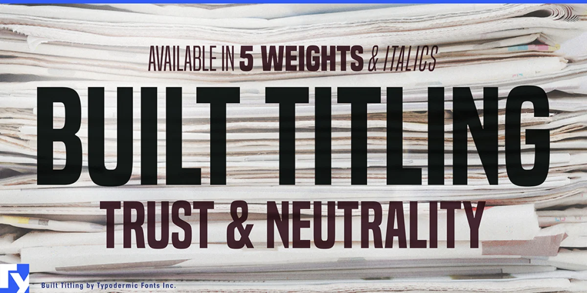 Built Titling Font Family
