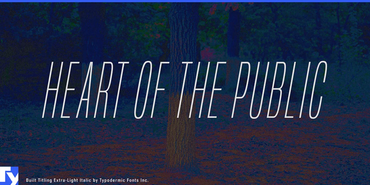 Built Titling Font Family preview 3