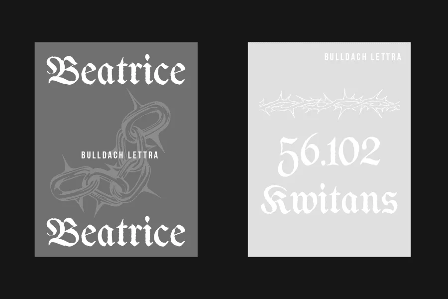 Bulldach Lettra Font preview 3