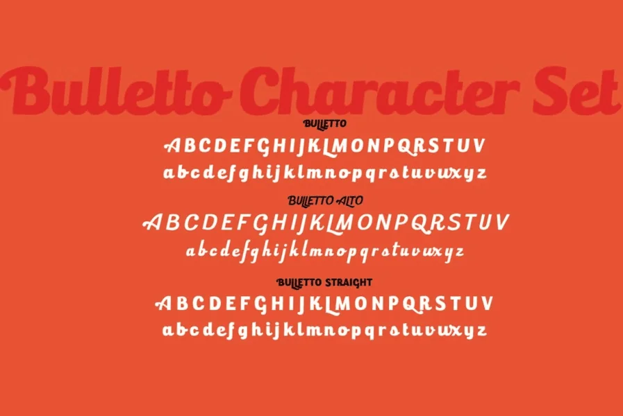 Bulletto Killa¬ Font preview 10