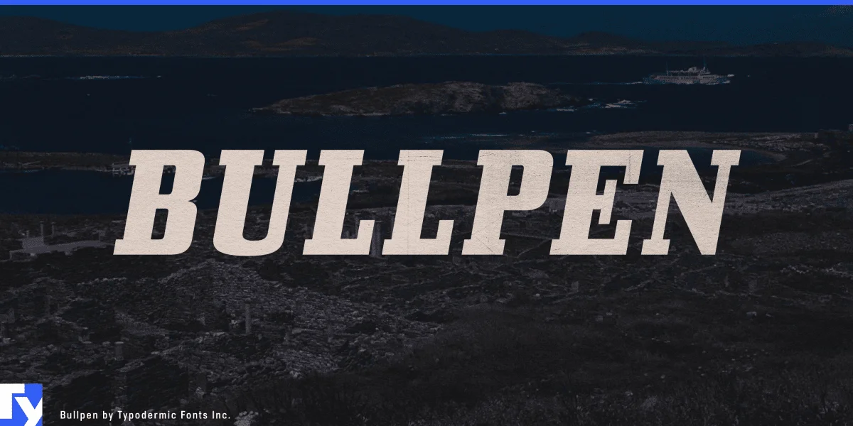 Bullpen Font Family preview 2