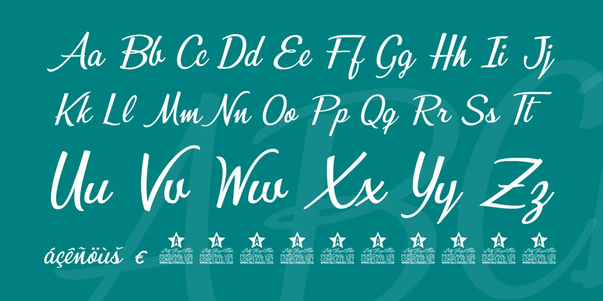 Bunch of Flowers Personal Use Font preview 5
