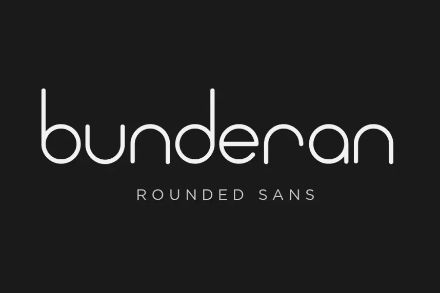 Bunderan Font preview 2