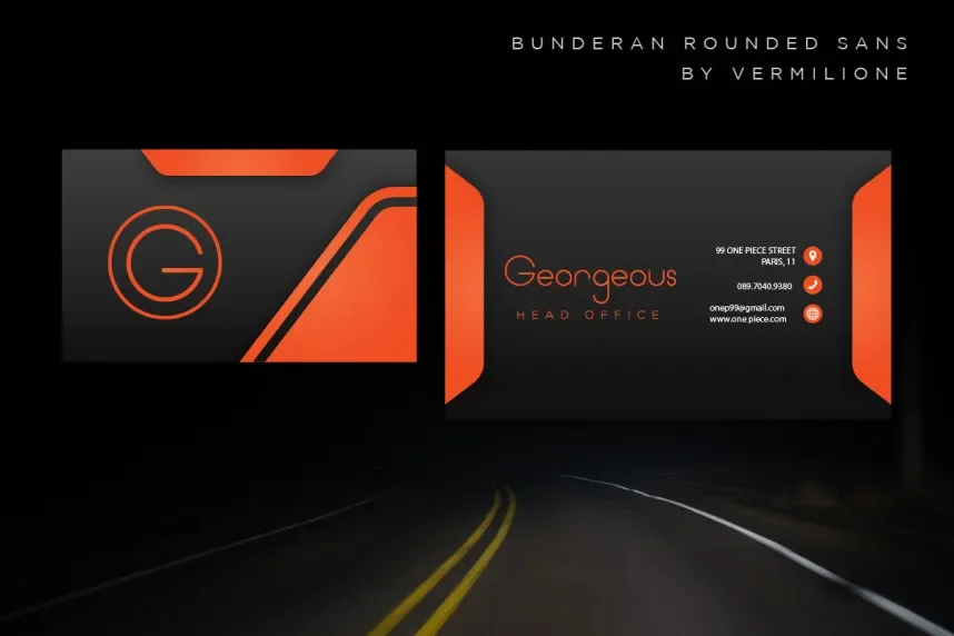 Bunderan Font preview 3