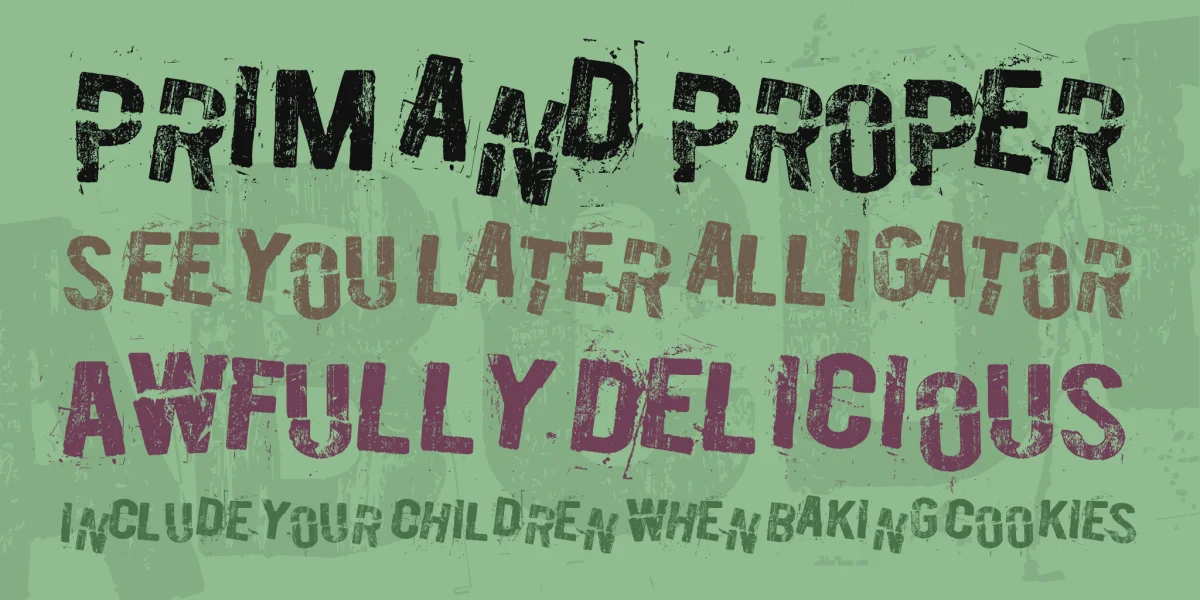 Burn out, fade away Font preview 3
