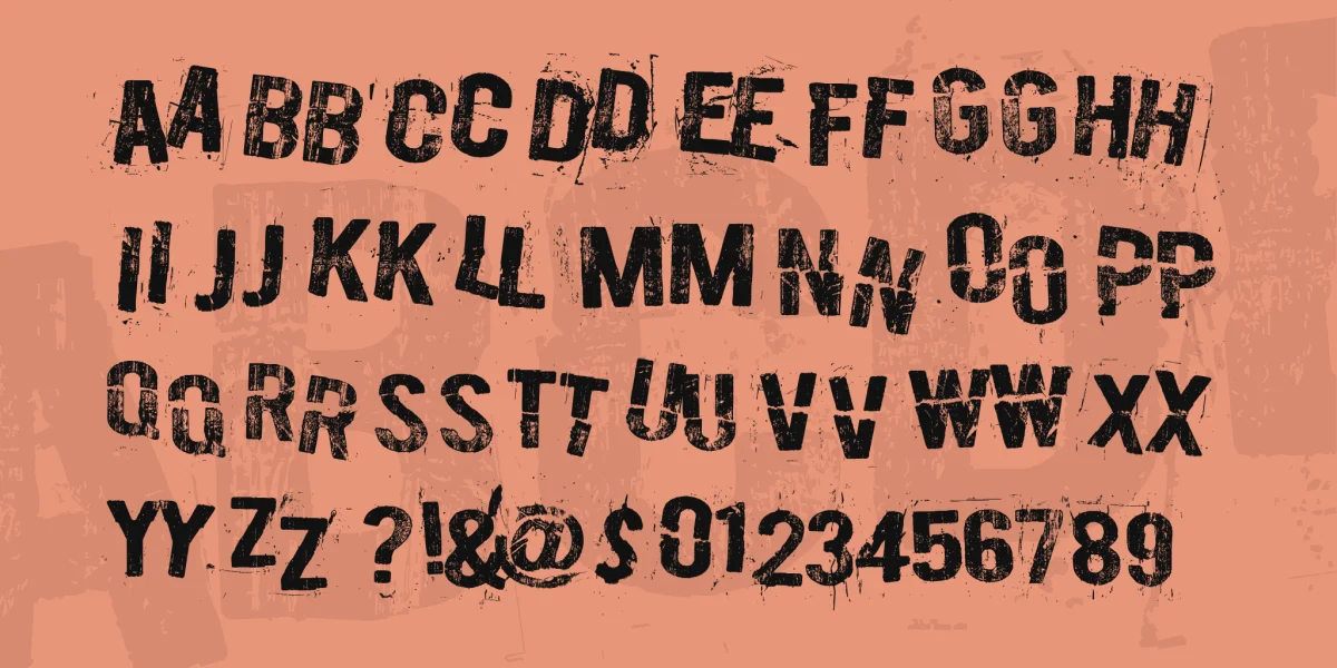 Burn out, fade away Font preview 4