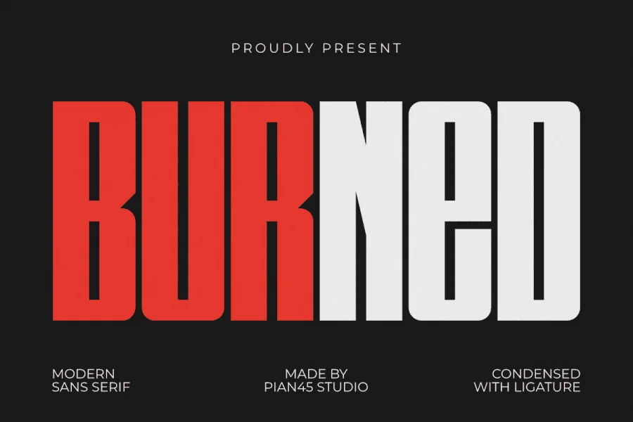 Burned Font