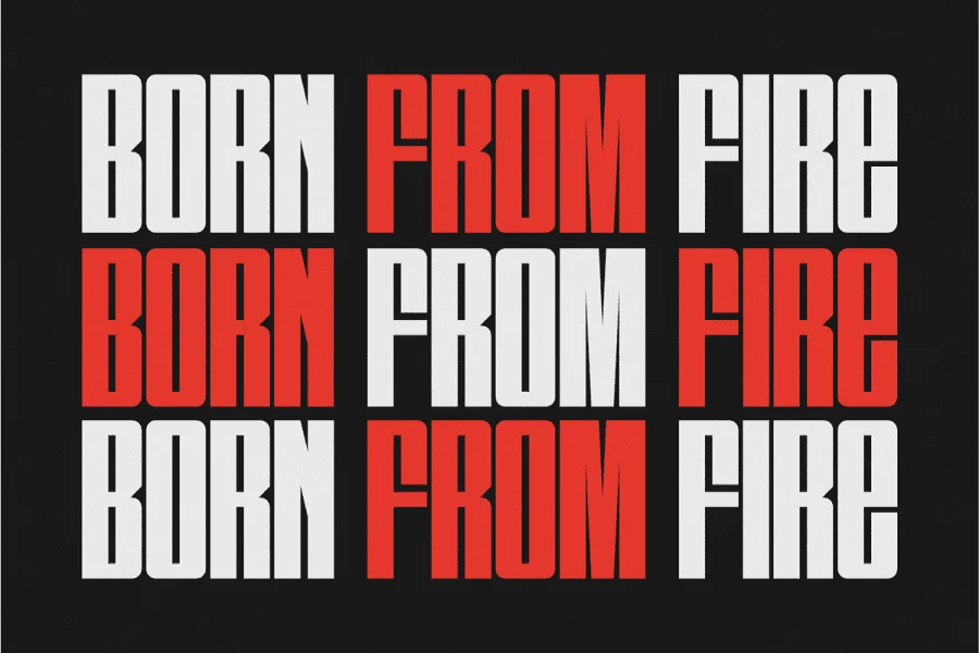 Burned Font preview 3