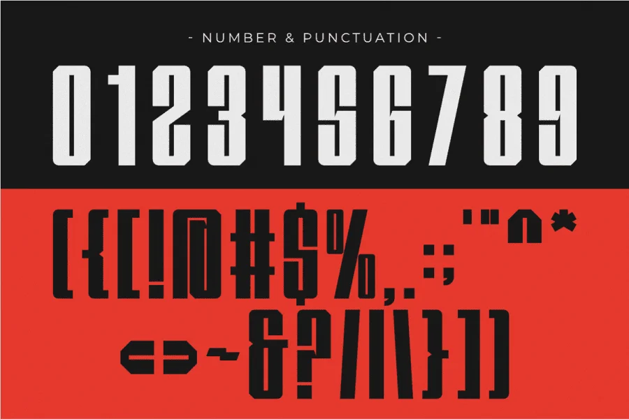 Burned Font preview 6