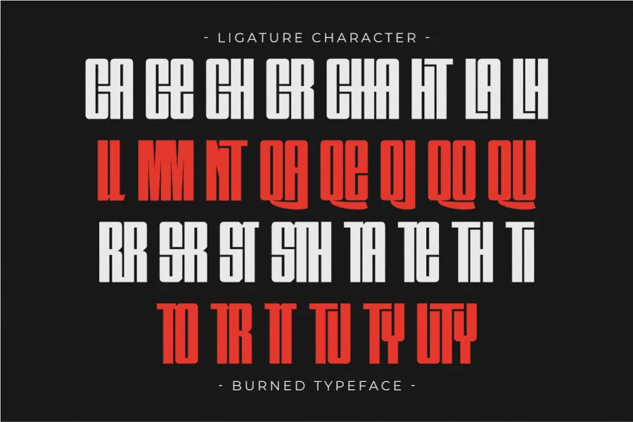 Burned Font preview 7