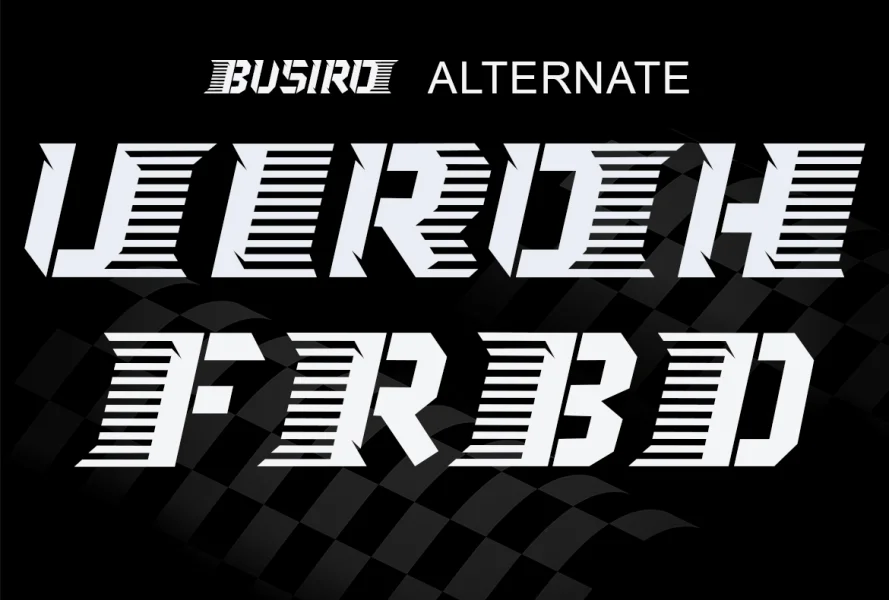 BUSERO Font preview 11