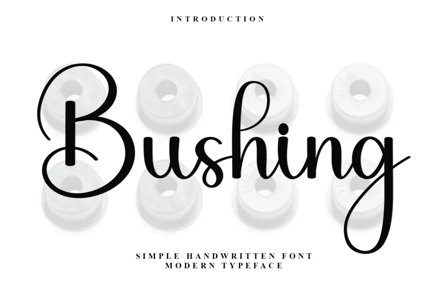 Bushing Simple Handwritten Font