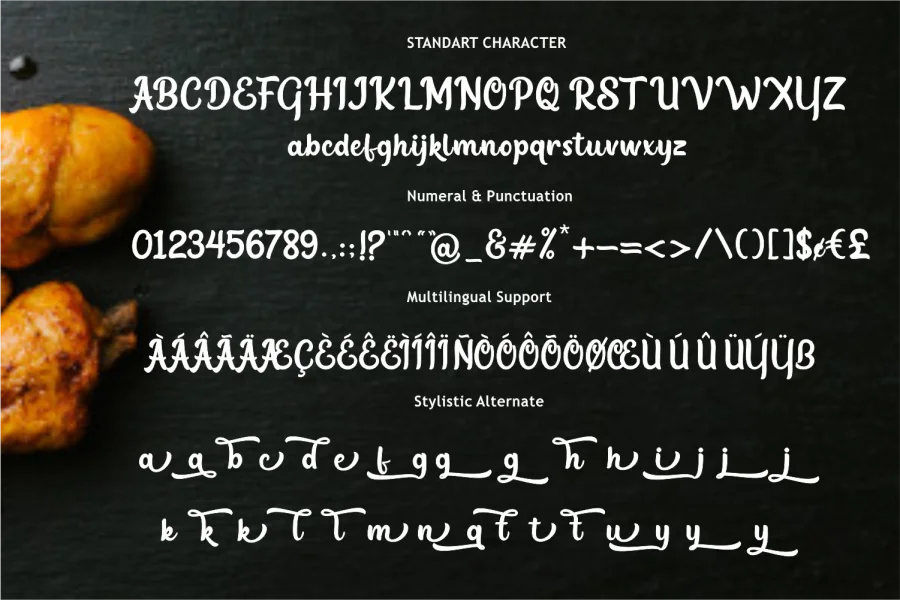 Butter Chicken Font preview 10