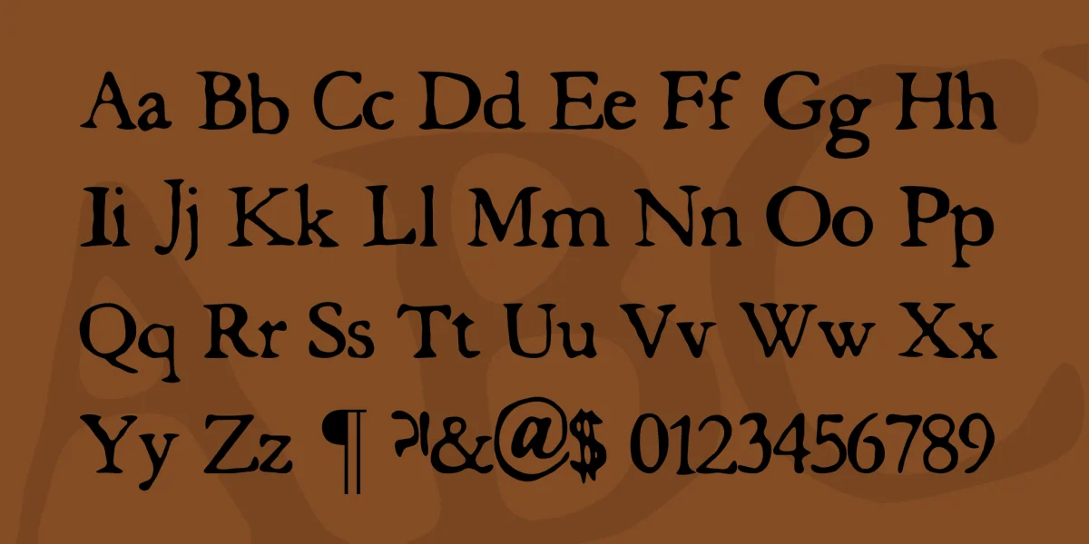 butterbrotpapier Font preview 4