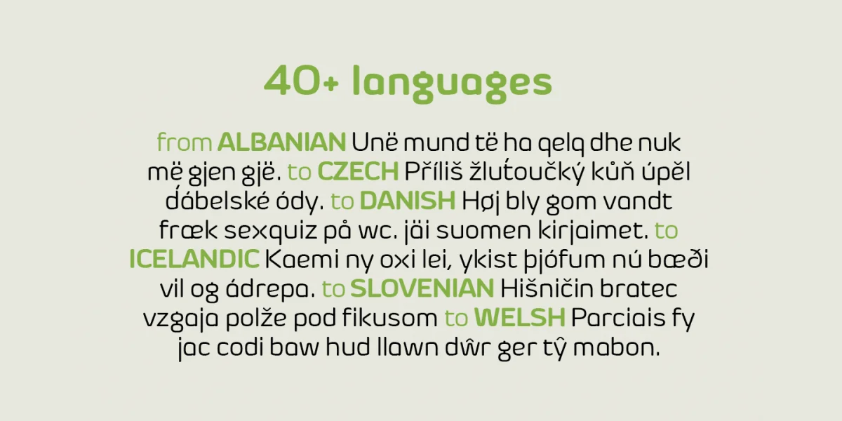 Byom Font Family preview 4