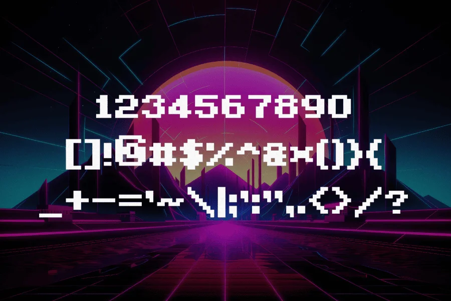 ByteBounce Font preview 5
