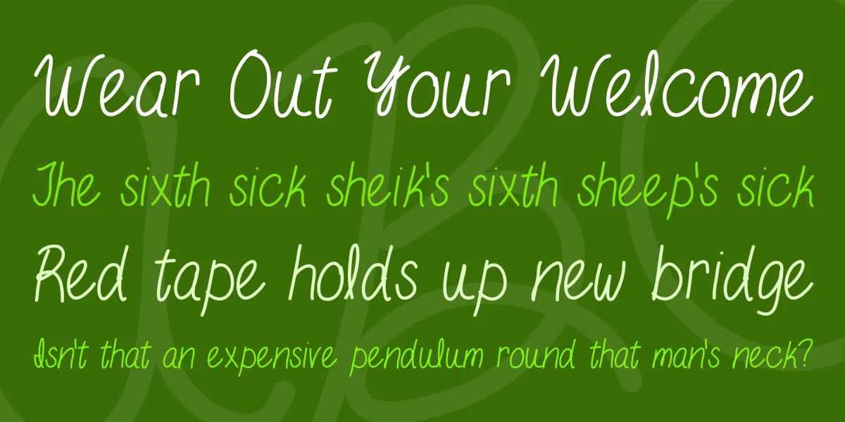 ByTheButterfly Font preview 2