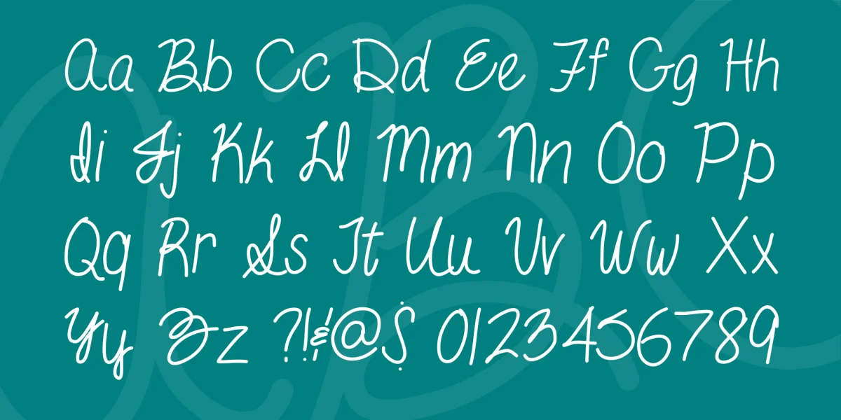ByTheButterfly Font preview 3