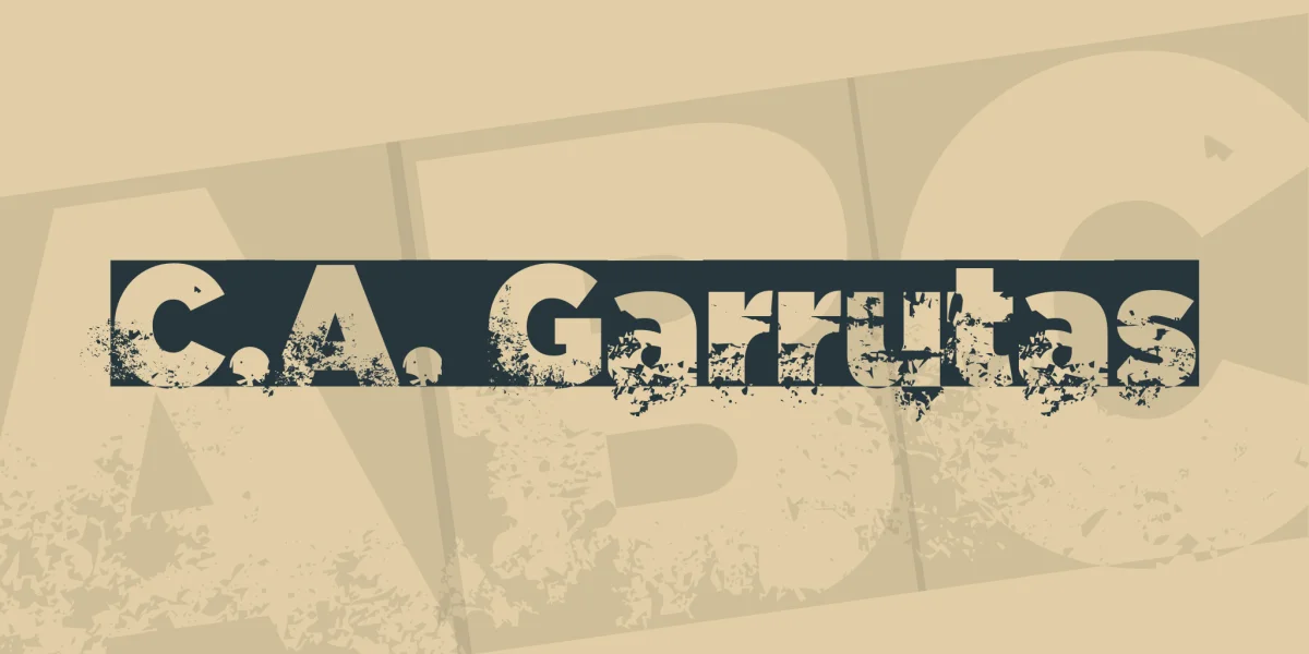 C.A. Garrutas Font preview 2