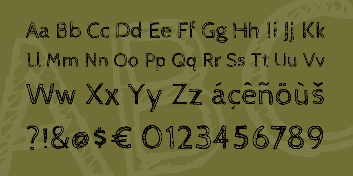 Cabin Sketch Font Family preview 3