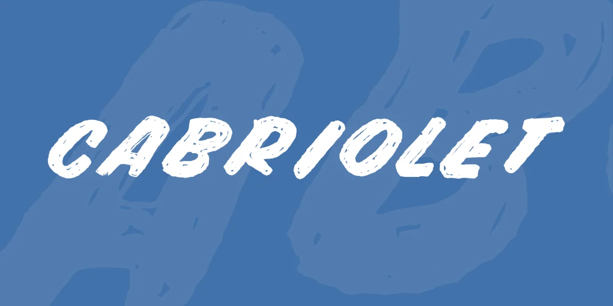CABRIOLET Font preview 5