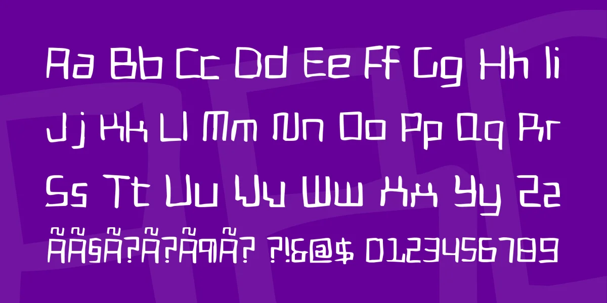 Cadmium Egg Font preview 4