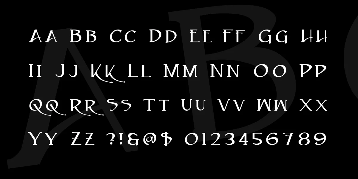 Caeldera Font preview 3