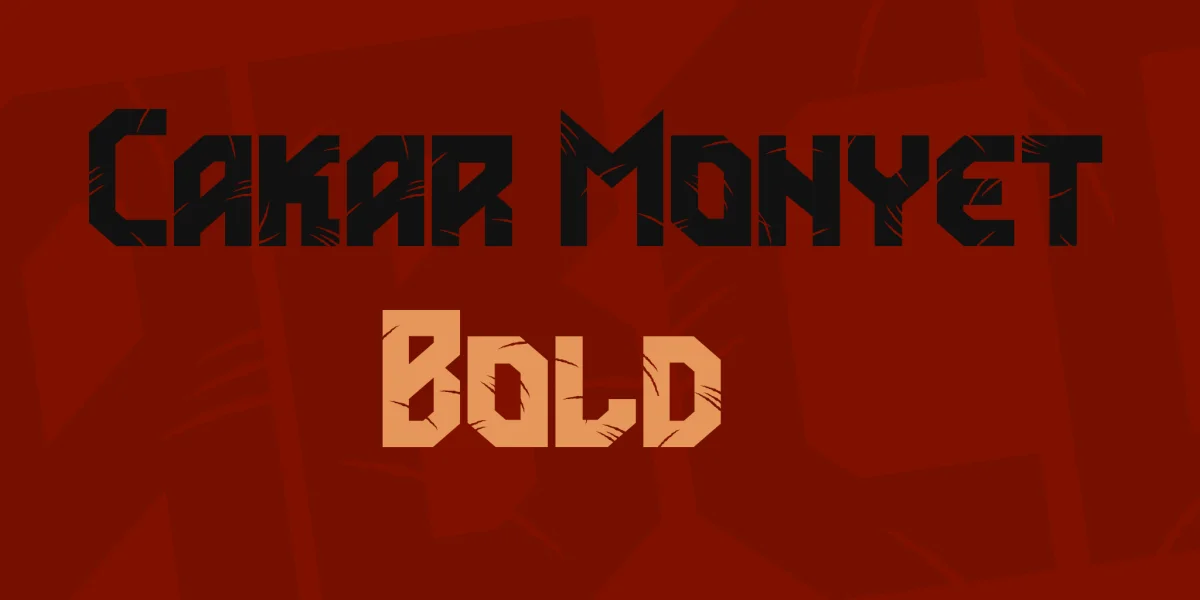 Cakar Monyet Font