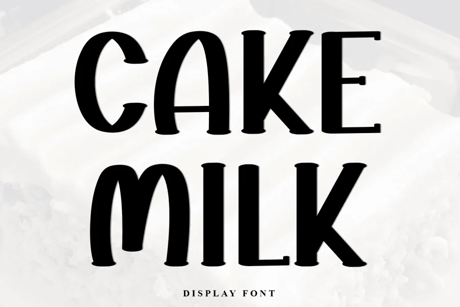 Cake Milk Font