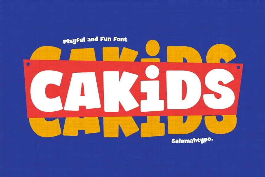 Cakids – Bold and Playful font preview 2