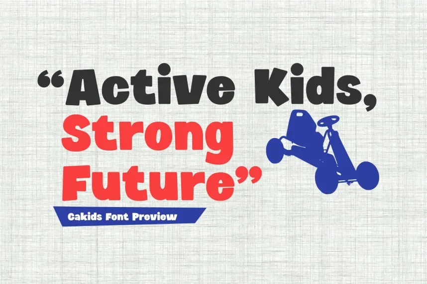Cakids – Bold and Playful font preview 3