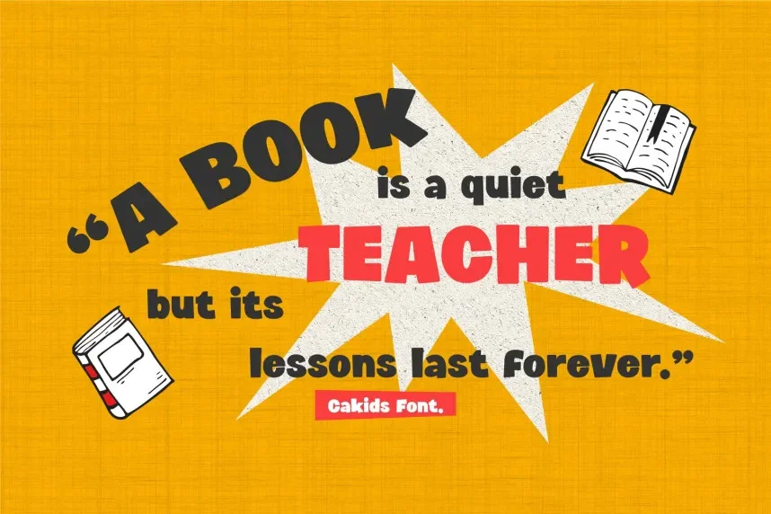 Cakids – Bold and Playful font preview 5