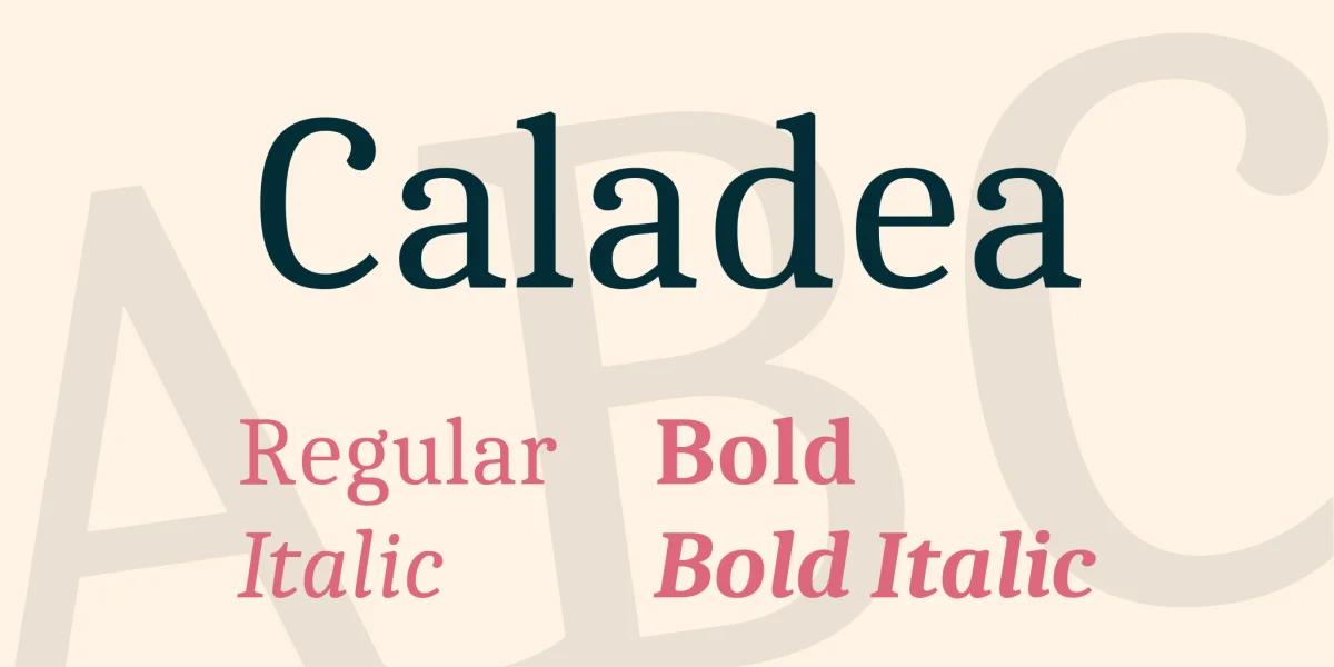 Caladea Font Family