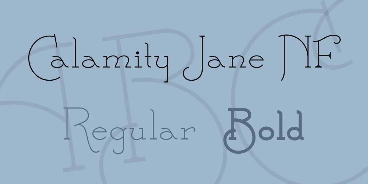 Calamity Jane NF Font Family