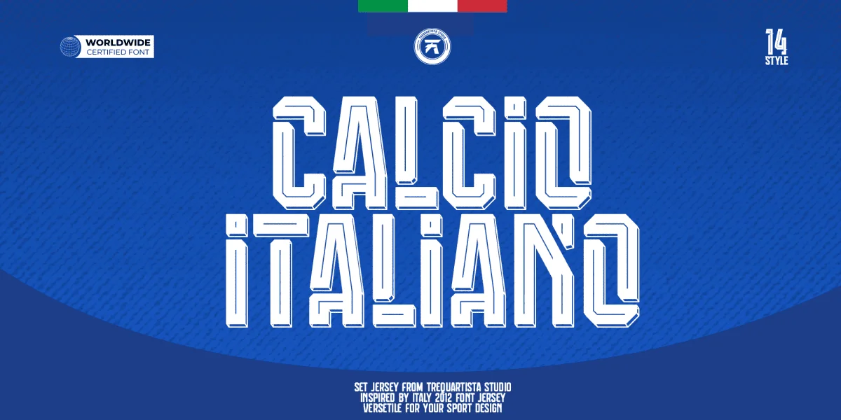Calcio Italiano Font Family