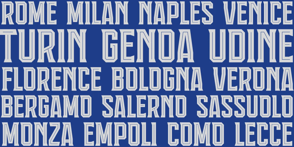 Calcio Italiano Font Family preview 6