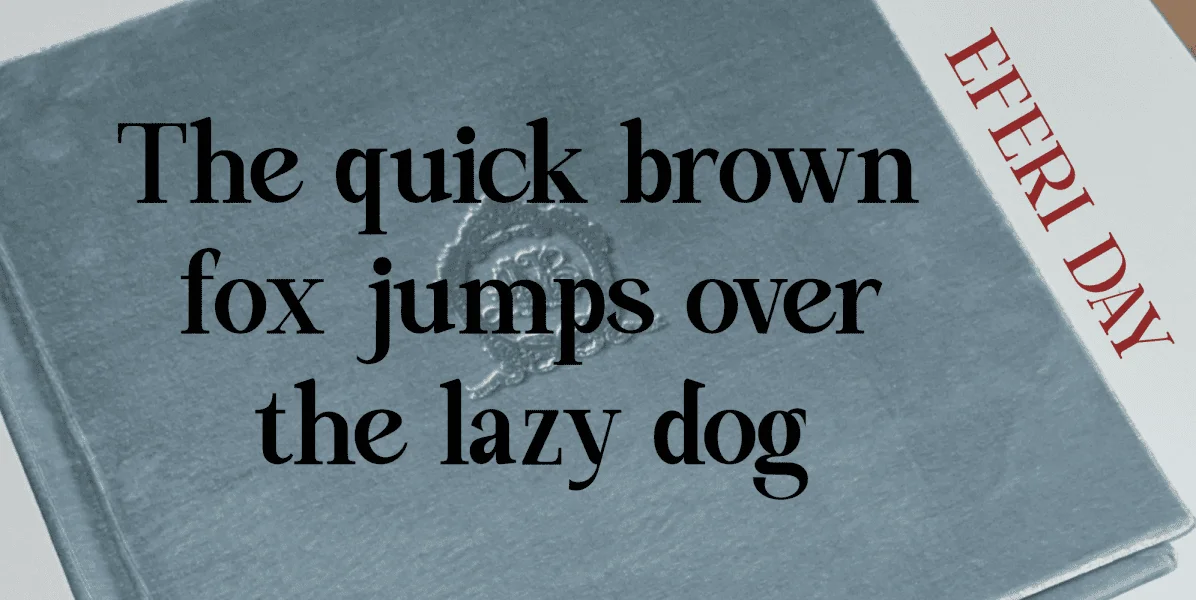 CALDRIS Font preview 5