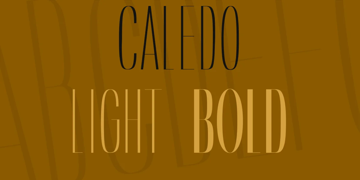 Caledo Font Family