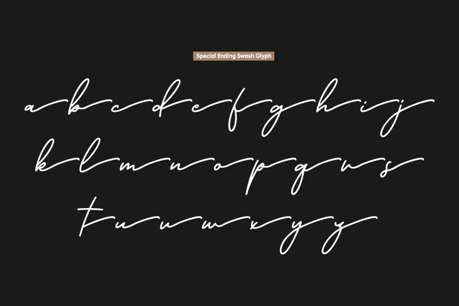 Californian Signature Font preview 10