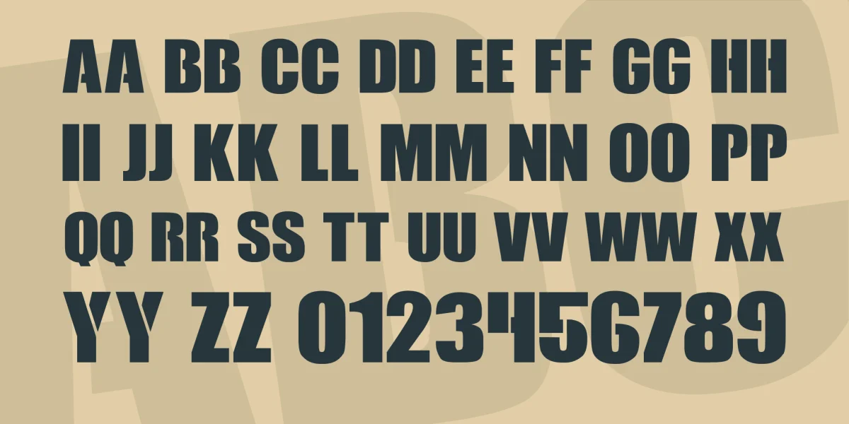 Call Of Ops Duty Font preview 3
