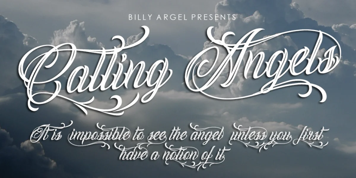 Calling Angels Personal Use Font