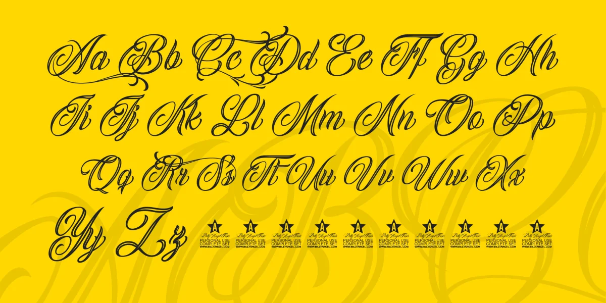 Calling Angels Personal Use Font preview 3