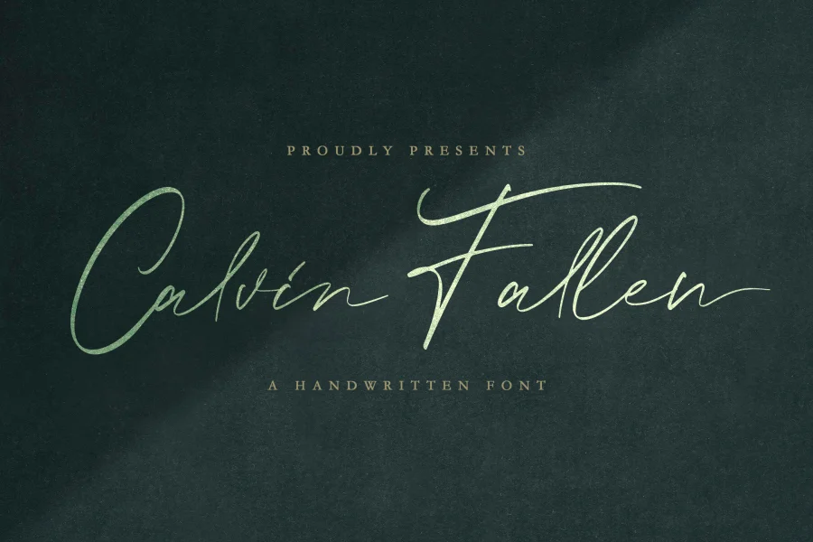 Calvin Fallen Font