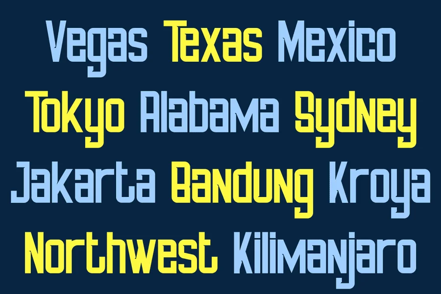 CALVINES Font preview 7