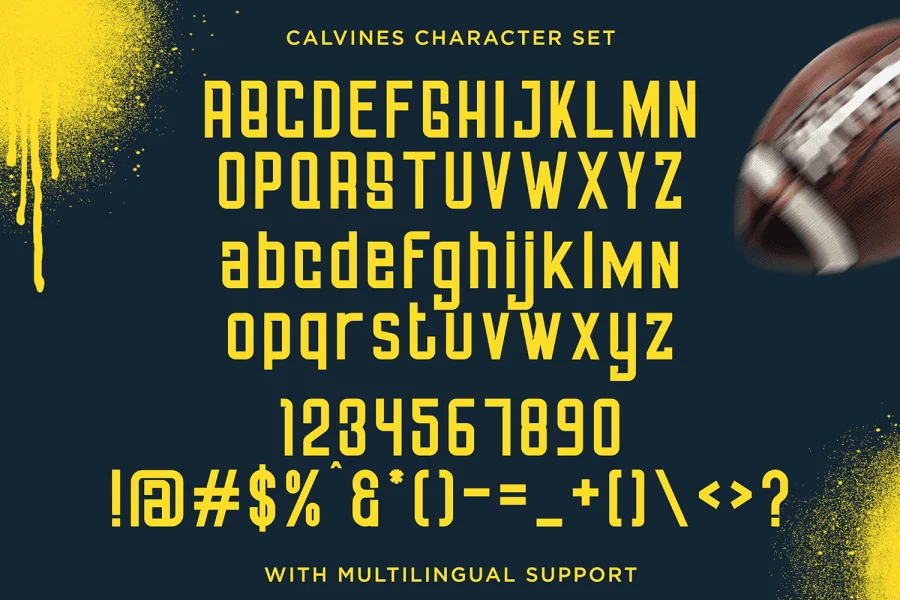CALVINES Font preview 8