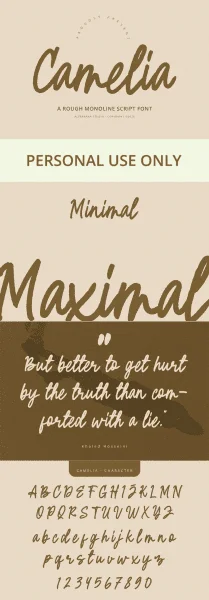 Camelia Free Font