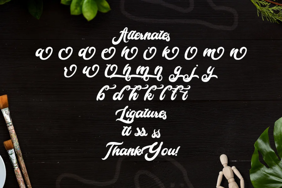 Cameliya Font preview 15
