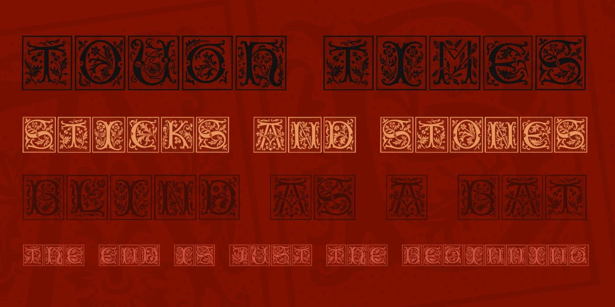 CamelotCaps Font preview 2