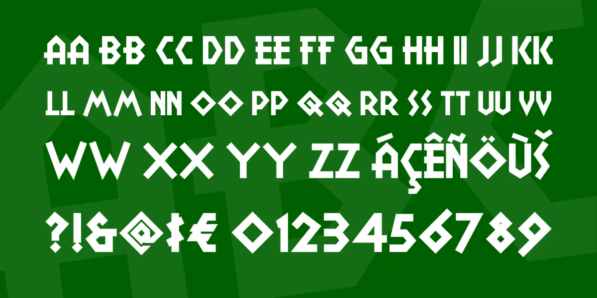 Camp Granada NF Font preview 3